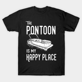 Pontoon boat is my happy place T-Shirt